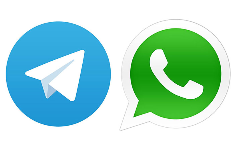 «واتس اپ» در حال سبقت از «تلگرام»